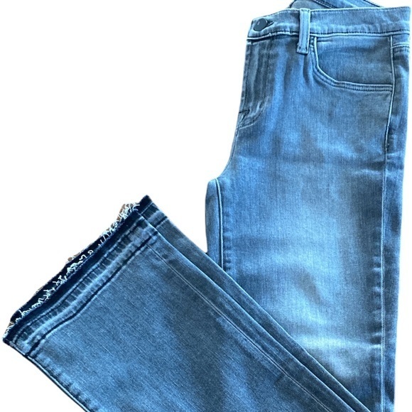 J Brand Selena Crop Bootcut Size 25 Earl Grey Released Hem Cropped Flare - Picture 11 of 11